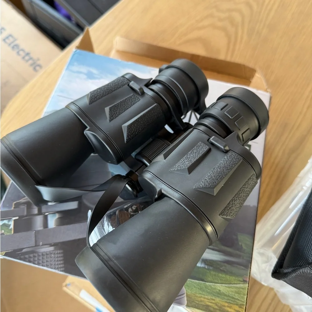 Black Binoculars for Adults High Powered